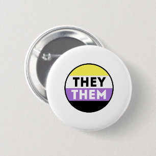 Nonbinäre Button Pronomen - Sie Ihn
