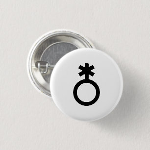 Nonbinäres Geschlechtssymbol Button