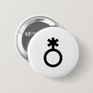 Nonbinäres Geschlechtssymbol Button