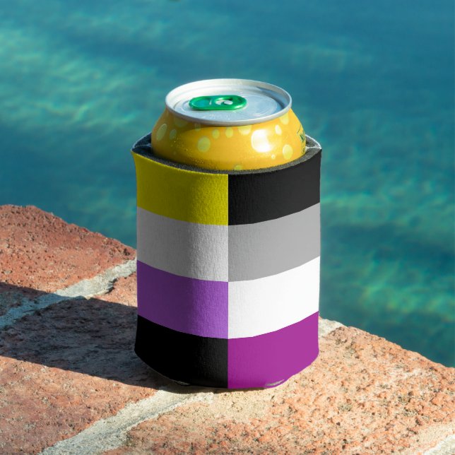 Nonbinary Asexual Dual Pride Flag Dosenkühler (In Situ Pool)
