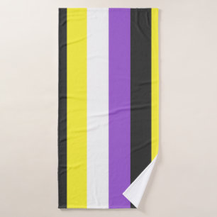 NonBinary Flag Badehandtuch