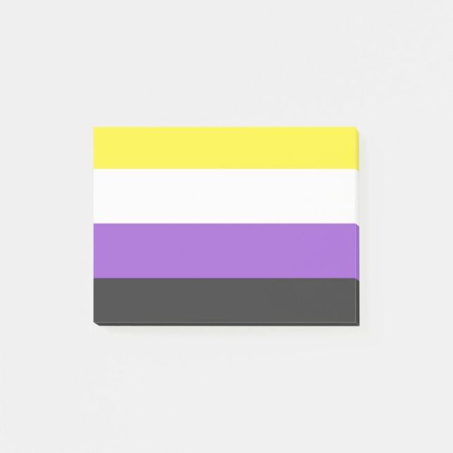 NonBinary Flag Post-it Klebezettel (Vorderseite)
