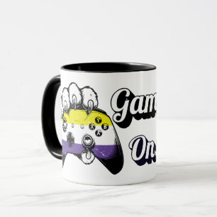 Nonbinary Pride Game On Tiger Paw Controller Tasse