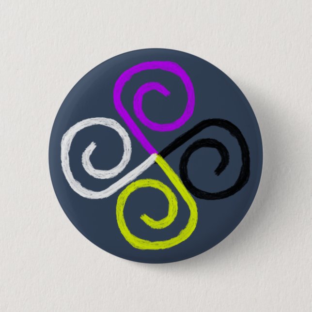 Nonbinary Stolz Button (Vorderseite)