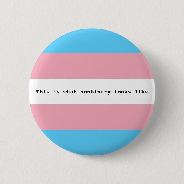 Nonbinary Stolz Button (Vorderseite)