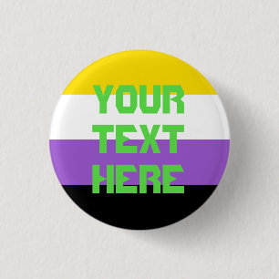 Nonbinary Stolz-Flaggenknopf Button