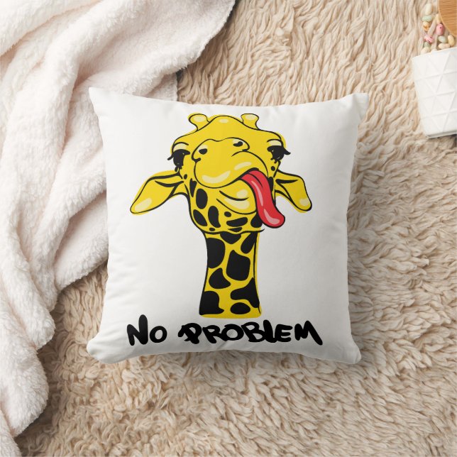 Nonchalant Giraffe: Keine PROBLEM-Einstellung Kissen (Decke)
