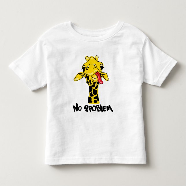 Nonchalant Giraffe: Keine PROBLEM-Einstellung Kleinkind T-shirt (Vorderseite)