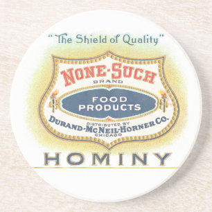 None-Such Hominy Grits Sandstein Untersetzer