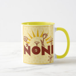 Noni Sonnendurchbruch-Gelb-italienische Tasse