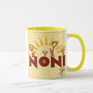 Noni Sunburst Gelbe Italienische Oma Tasse