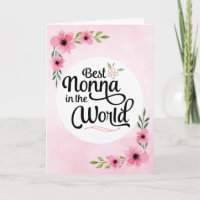 Nonna Birthday - Best Nonna in the World mit Blume