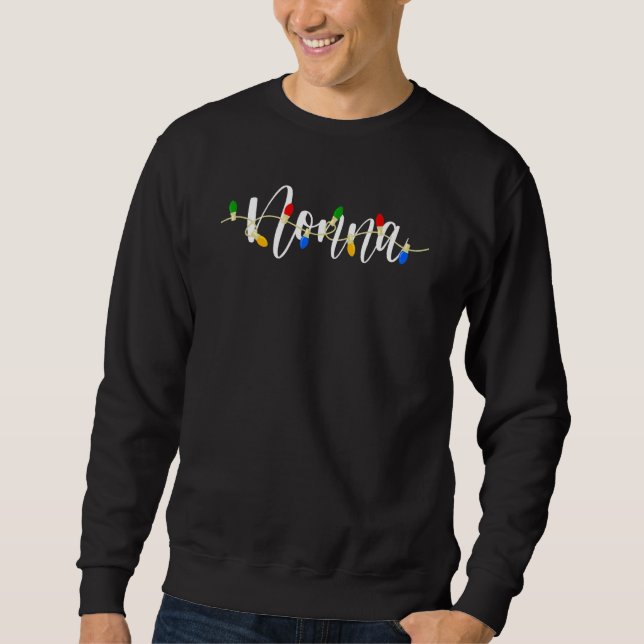 Nonna Christmas Light Family Matching Christmas Gr Sweatshirt (Vorderseite)