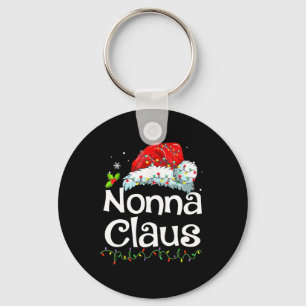 Nonna Claus Christmas Pajama Familie Matching Xmas Schlüsselanhänger