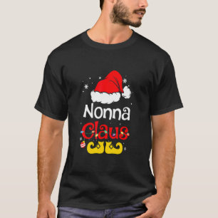 Nonna Claus Christmas Pajama Familie Matching Xmas T-Shirt