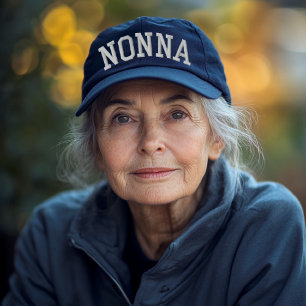 Nonna Gebogene Sportliche Bestickte Baseballkappe
