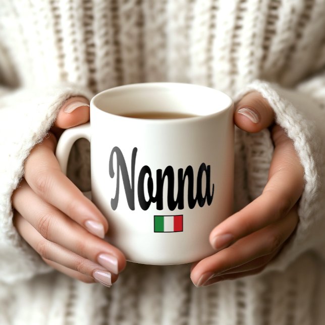 Nonna Italian Flag Mug Kaffeetasse (Nonna Mug - Gift for your Italian Grandma - Thoughtful Gift for Grandmother)