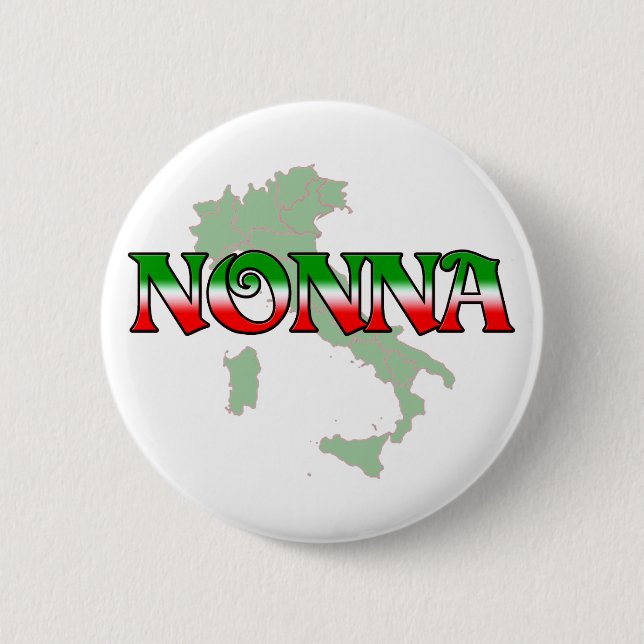 Nonna (italienische Großmutter) Button (Vorderseite)