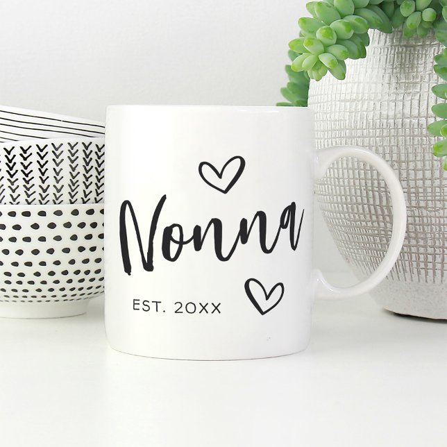 Nonna Jahr gegründete Oma Kaffeetasse (Von Creator hochgeladen)