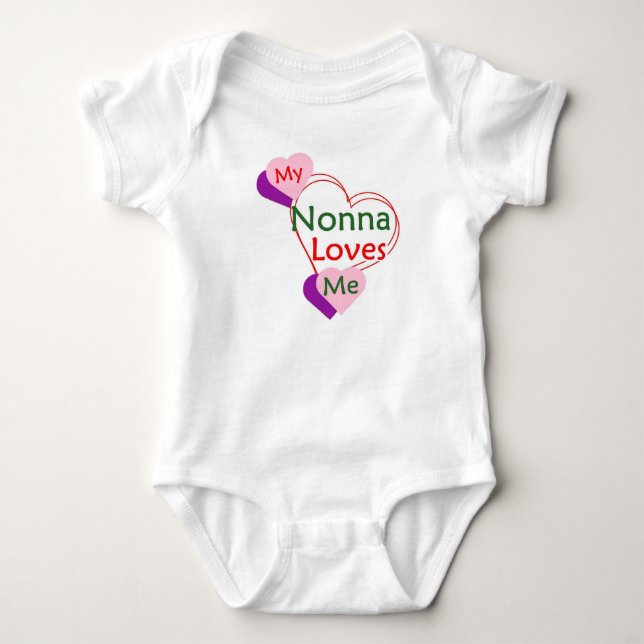 Nonna Liebe Me Baby Bodysuit Strampler (Vorderseite)
