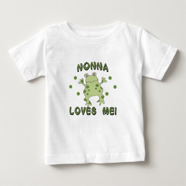 Nonna Lieben ich Frosch Baby T-shirt (Vorderseite)
