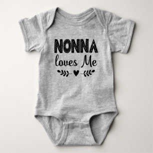 Nonna Lieben ich Geschenk für Großkind Baby Strampler