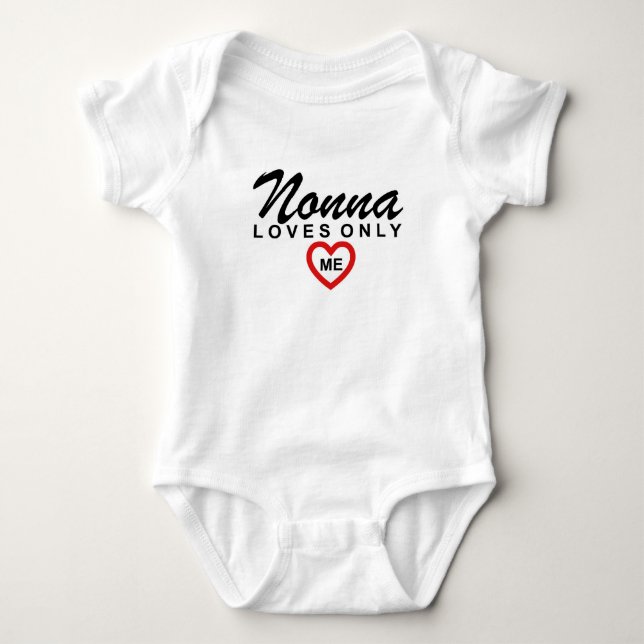 Nonna Lieben Me Anpassen Baby Bodysuit Strampler (Vorderseite)