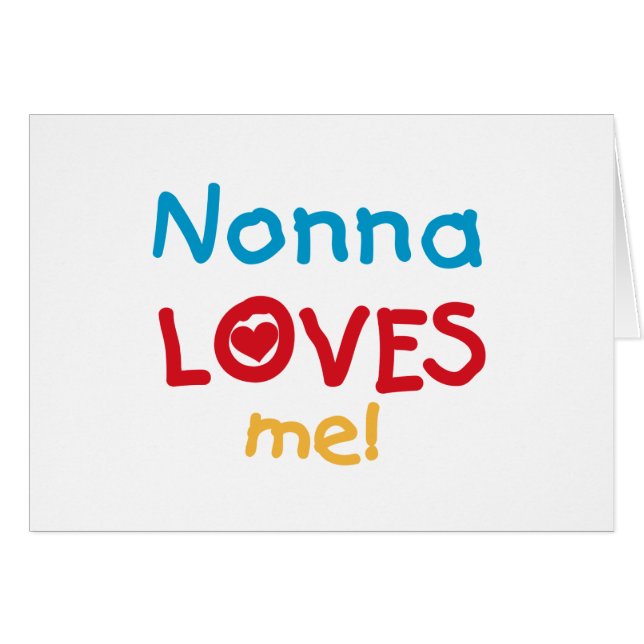 Nonna Lieben T - Shirt und Geschenke (Vorderseite (Horizontal))
