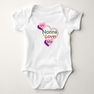 Nonna liebt mich Baby-Body Baby Strampler