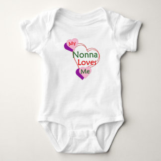 Nonna liebt mich Baby-Body Baby Strampler