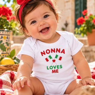 Nonna liebt mich baby strampler
