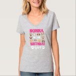 Nonna Of The Birthday Girl Dog Paw Bday Party T-Shirt<br><div class="desc">Nonna Of The Birthday Girl Dog Paw Bday Party Celebration Gift. Perfect gift for your dad,  mom,  dad,  men,  women,  friend and family members on Thanksgiving Day,  Christmas Day,  Mothers Day,  Fathers Day,  4th of July,  1776 Independent Day,  Veterans Day,  Halloween Day,  Patrick's Day</div>