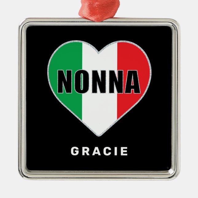 Nonna Personalisiert Ornament (Vorne)
