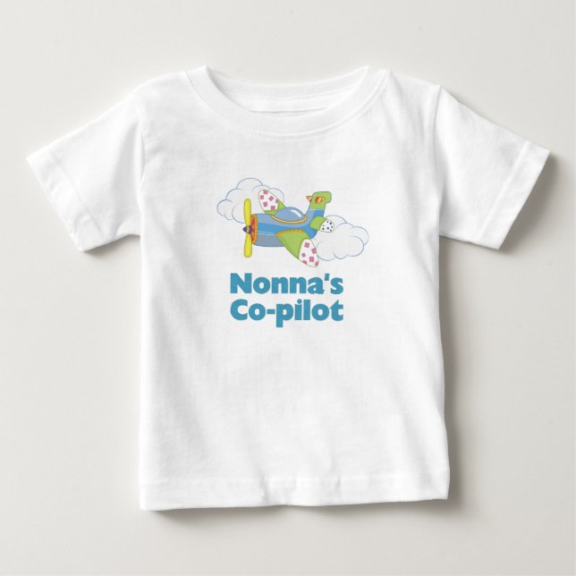 Nonnas Co-Pilot Baby T-shirt (Vorderseite)