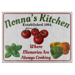 Nonna's Kitchen Glass Cutting Board Schneidebrett