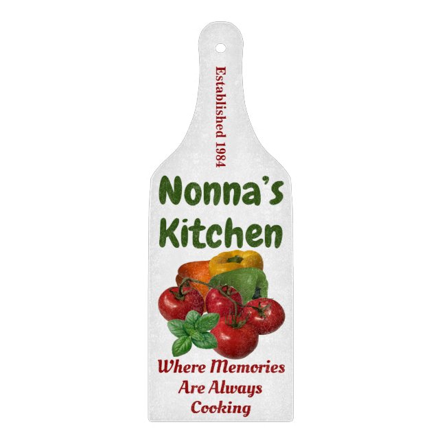 "Nonna's Kitchen" Schneidebrett (Vorderseite)