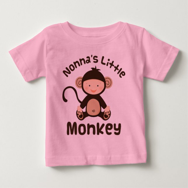 Nonnas kleiner Affe Baby T-shirt (Vorderseite)