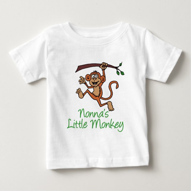 Nonnas kleiner Affe Baby T-shirt (Vorderseite)