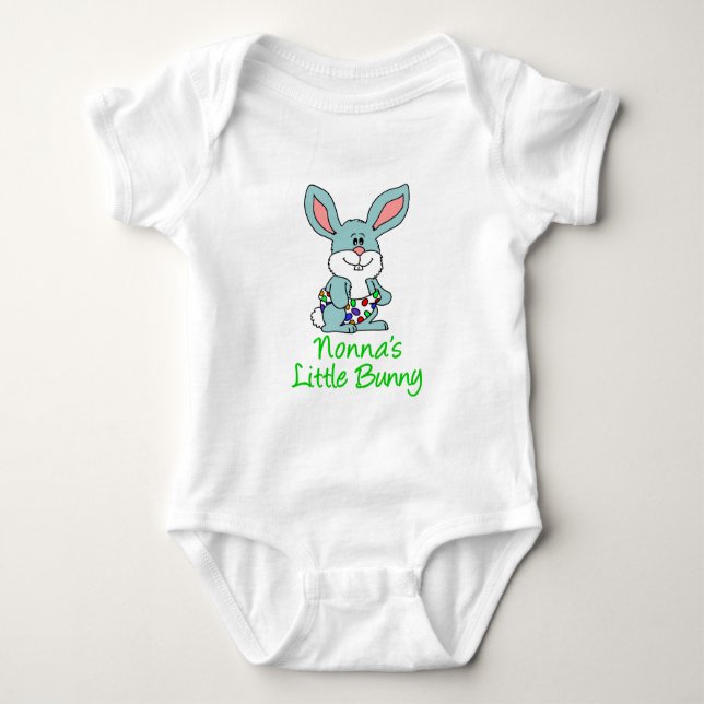 Nonnas kleiner Hase Baby Strampler (Vorderseite)