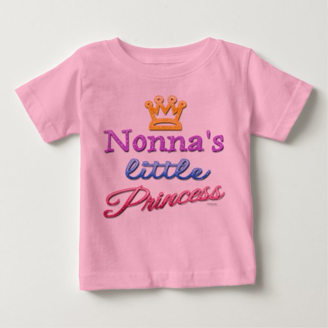 Nonnas kleiner Prinzessin-Baby-Kleinkind-T - Shirt (Vorderseite)