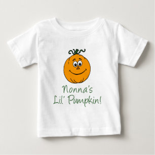 Nonna's Little Pumpkin Baby T-shirt