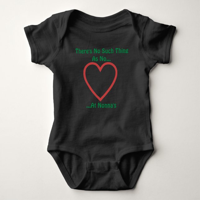 Nonnas Typ T - Shirt Baby Bodysuit (Vorderseite)