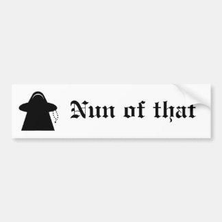 Nonne dieses katholischen meeple autoaufkleber