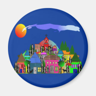 "Nonnen des Dorfs" wunderliche Kunst-Geschenke Magnet