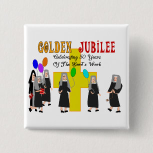 Nonnen-goldene Jubiläum-Geschenke Button