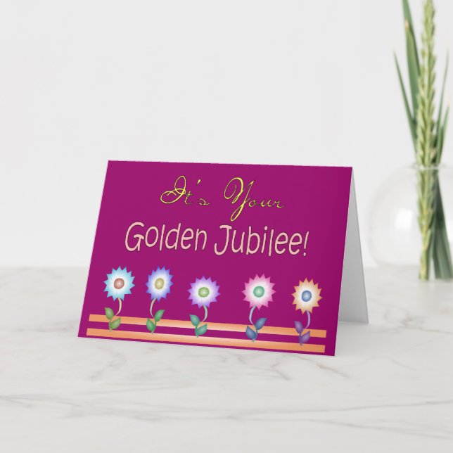 Nonnen-goldene Jubiläum-Karten und Geschenke Karte (Vorderseite)