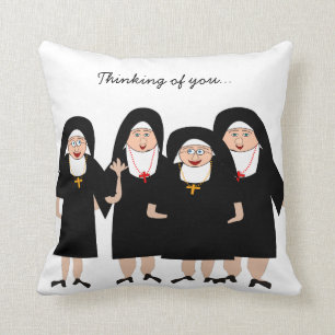 Nonnen in den Gewohnheiten Kissen