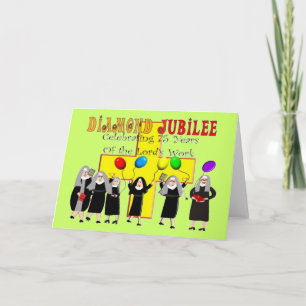 Nonnen-Jubliäum-75. Dienstjahr Karte