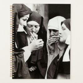 Nonnen Rauchen Vintage Fotografie Planer