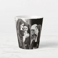 Nonnen Rauchen Vintage Fotografie Tasse